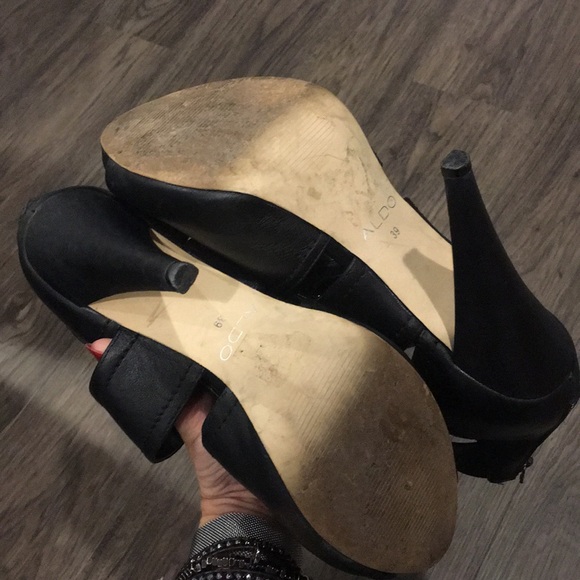 Chunky Buckle Aldo Booties - Picture 6 of 7